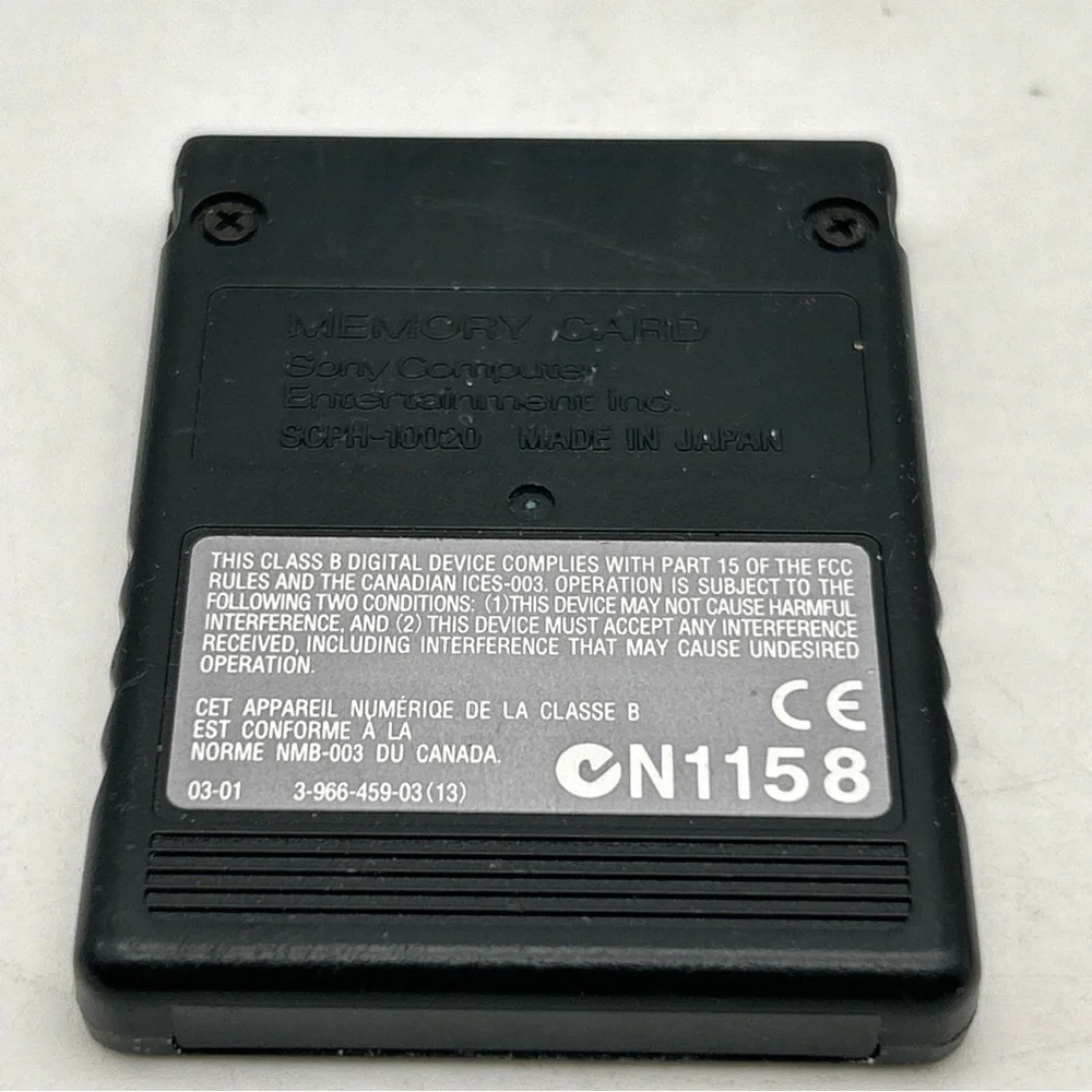 Black Sony Playstation 2 PS2 Original OEM MagicGate 8mb Memory Cards Authentic